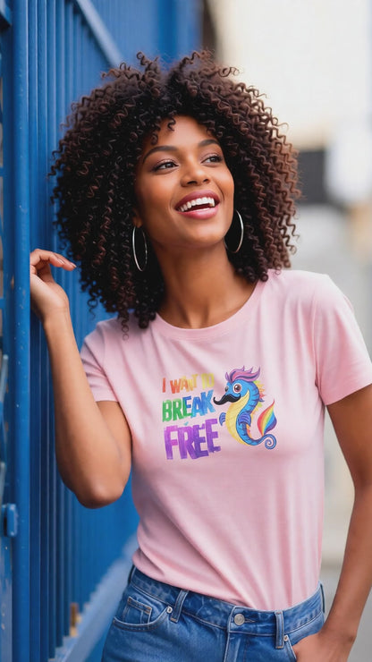 I Want To Break Free C-0010-L | Unisex Crewneck Light T-shirt